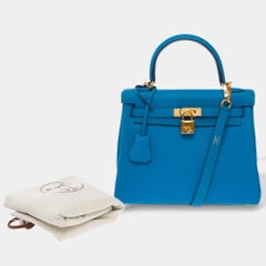 Hermès Kelly 25 Handbag Blue