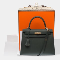 Hermès Kelly 25 Handbag Green