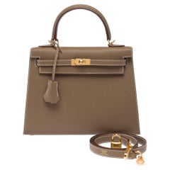 Hermès Kelly 25 Handbag Grey