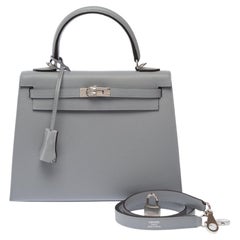 Hermès Kelly 25 Handbag Grey