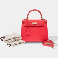 Hermès Kelly 25 Handbag Pink