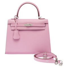 Sac à main Hermès Kelly 25 violet