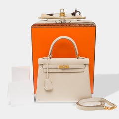 Hermès Kelly 25 Handbag White