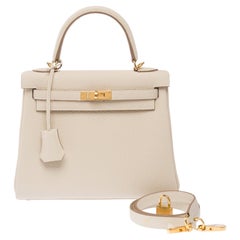 Hermès Kelly 25 Handbag White