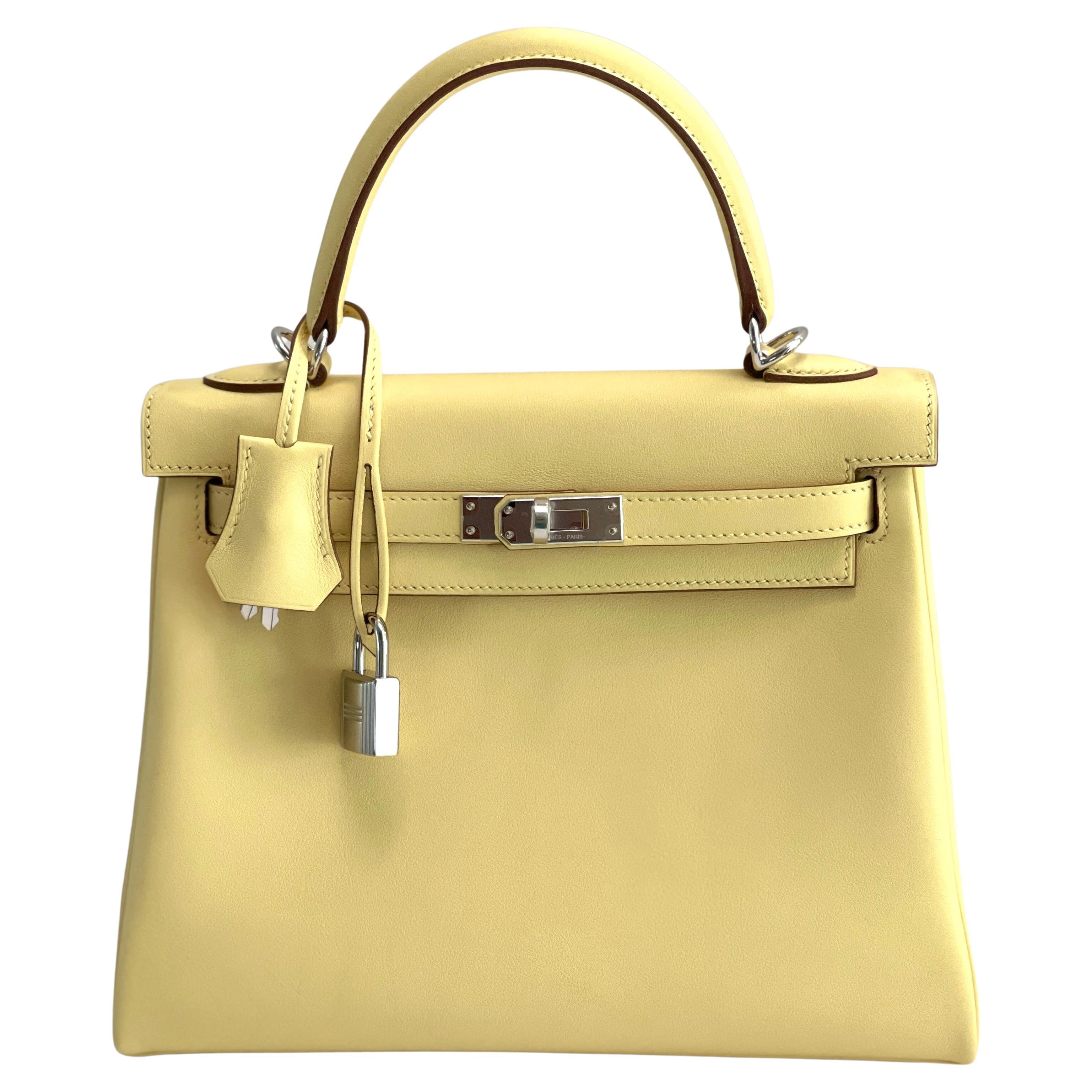 Hermes Kelly Do Handbag Shoulder Bag Nata Poussin Sesame Epson B Engraved Women's