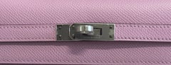 Hermes Kelly 25 Sellier Mauve Sylvester Pink Palladium Hardware