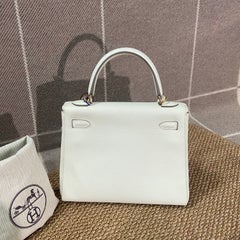 Hermes Kelly 25 Mushroom Togo Leather Gold Hardware Handbag 2022