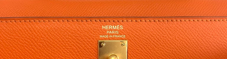Hermès 25 cm Gold Epsom Kelly Sellier with Palladium 2022 For Sale at  1stDibs