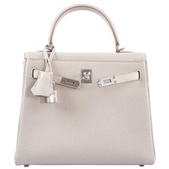 Hermès Kelly 25 Retourne Beton Togo Leather With Palladium Hardware