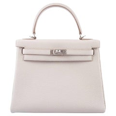 Hermès Kelly 25 Retourne Beton Togo Leather With Palladium Hardware