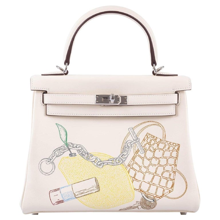 Hermes Mini Kelly 20 Nata Gris Meyer and Chai Tri Color at 1stDibs