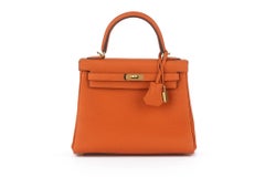Hermès Kelly 25 Retournè Orange Togo