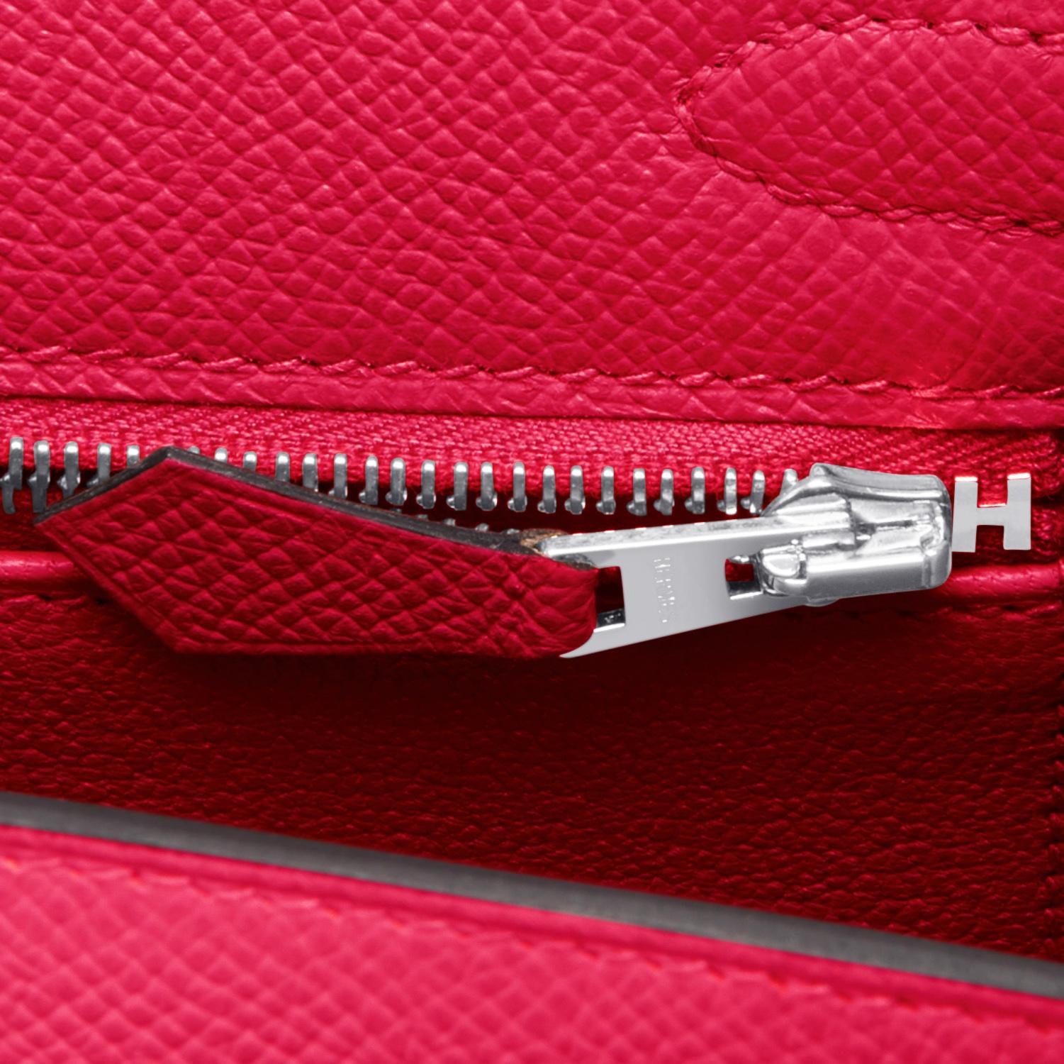 Hermes Kelly 25 Rose Extreme Pink Epsom Sellier Bag Palladium Y Stamp, 2020 5