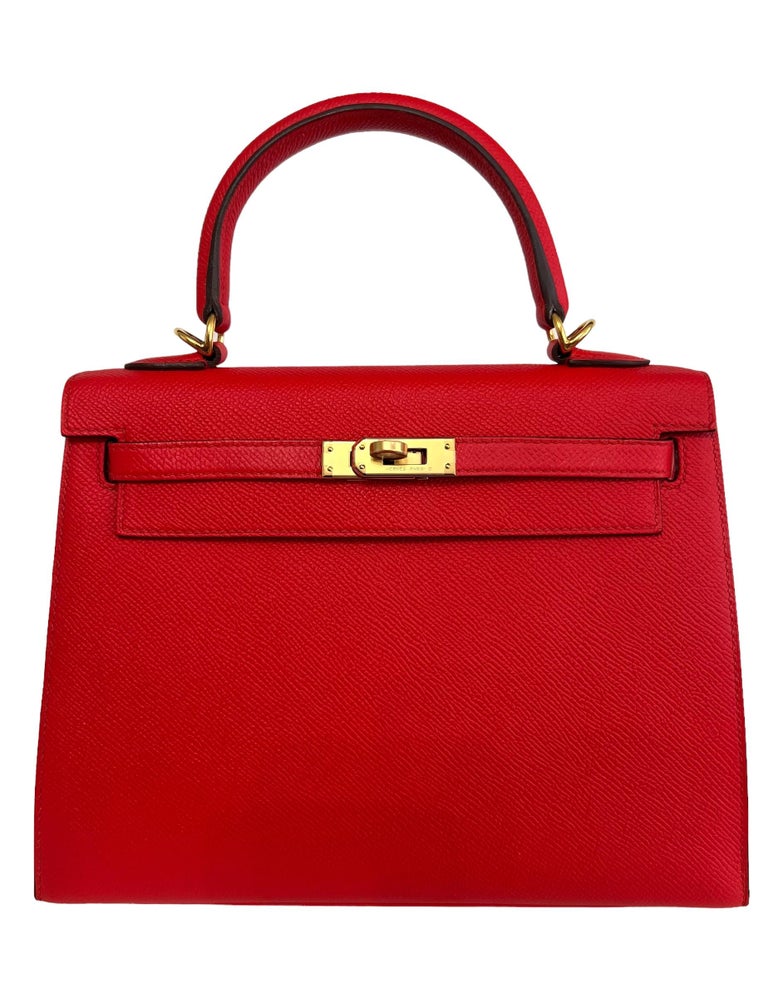 Hermes kelly 25 red outlet