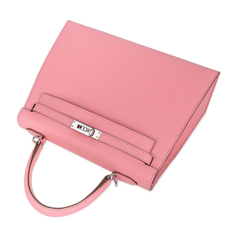 Hermès Pink Epsom 25 cm Selleir Kelly For Sale at 1stDibs