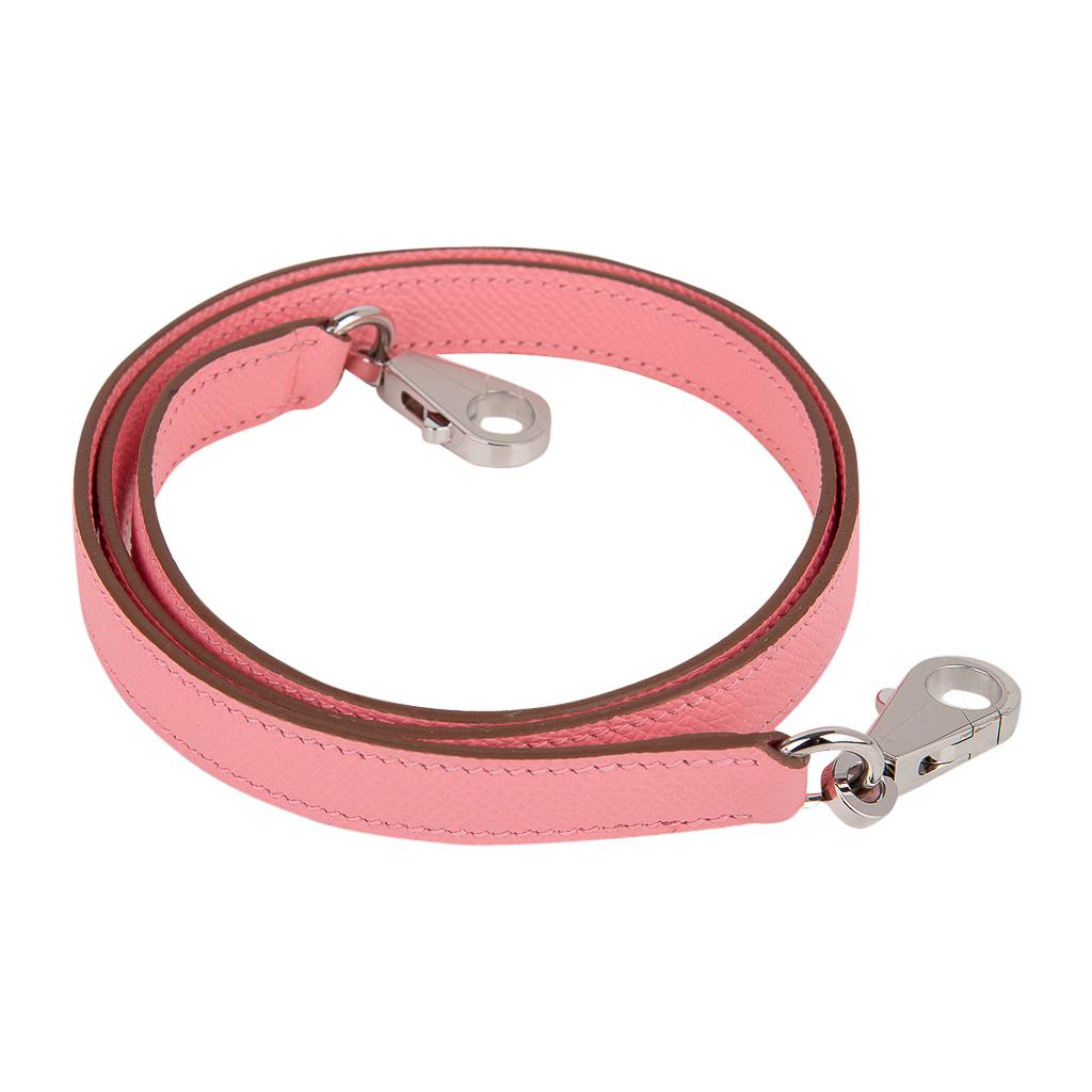 Hermes Kelly Sellier 25 Bag Pink Rose Confetti Palladium Hardware Epsom Leather 2