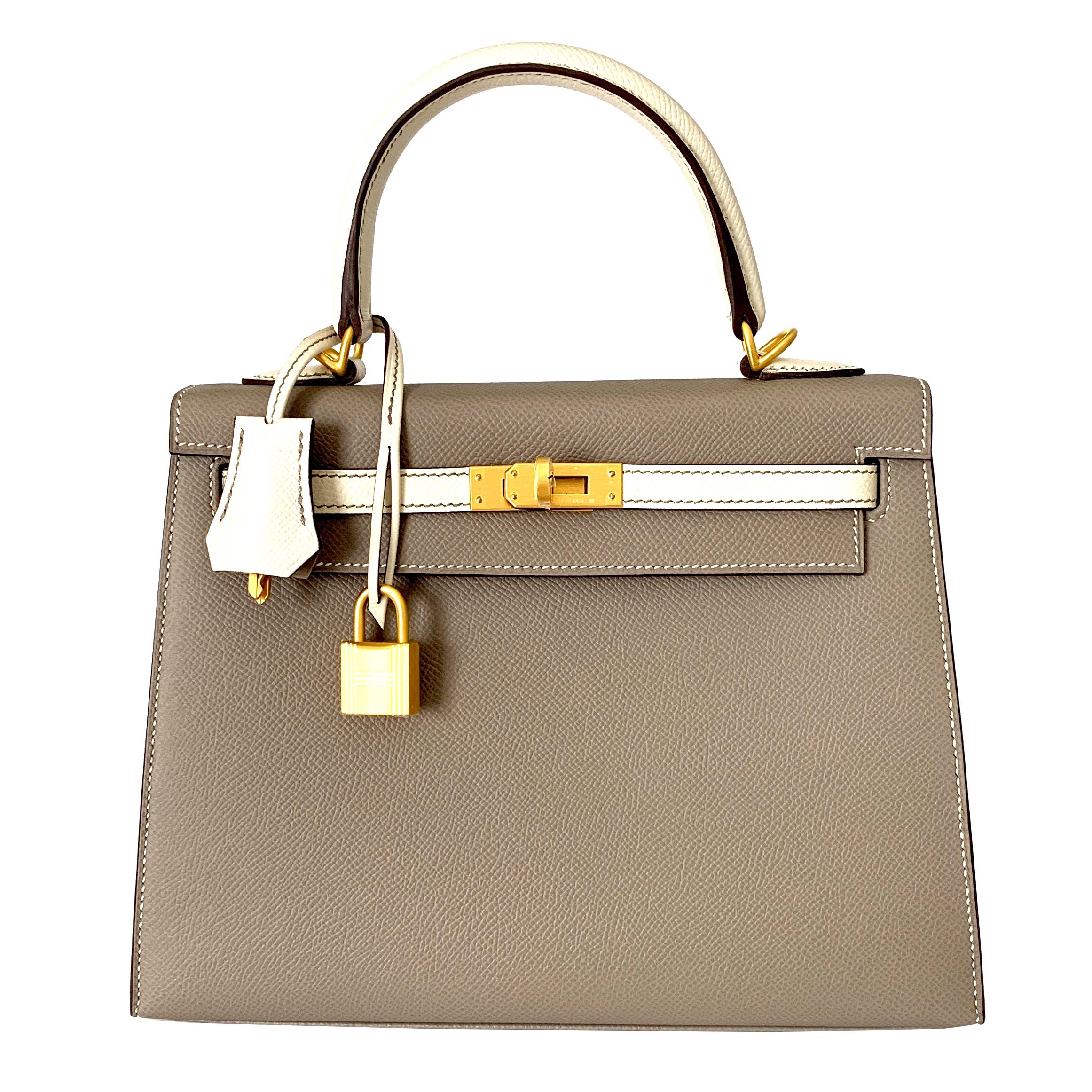 Hermes Kelly Sellier 25 Rouge Venetian Epsom Gold Hardware