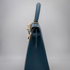 Hermès Kelly 25 Sellier Black Epsom Leather Gold Hardware Handbag