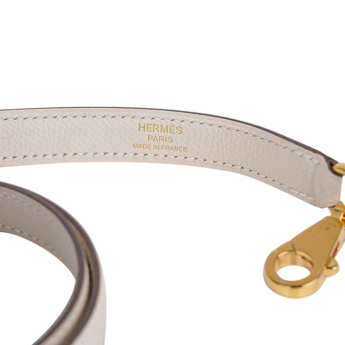 Hermes Kelly 25 Sellier Craie Bag Gold Hardware Epsom Leather 7