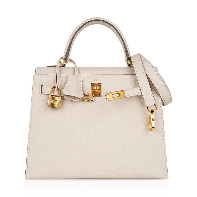 Hermes Craie Epsom Sellier Kelly 28 Gold Hardware