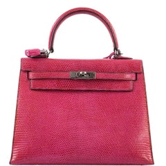 Sold at Auction: Hermès Pink Rose Indienne Veau Doblis Suede Kelly Pochette  Bag with Palladium Ha