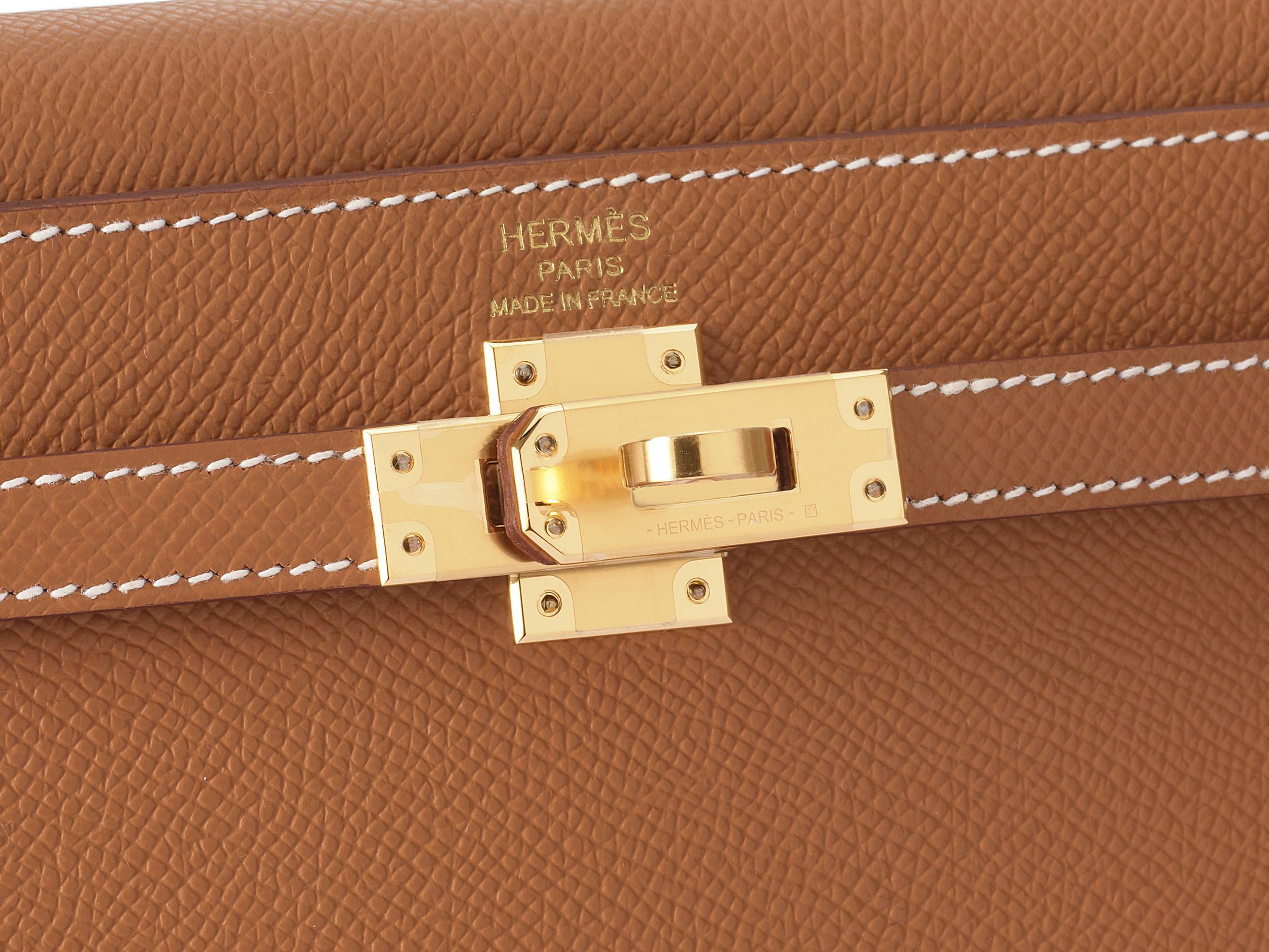 Women's or Men's Hermès Kelly 25 Sellier Gold Epsom Gold Hardware