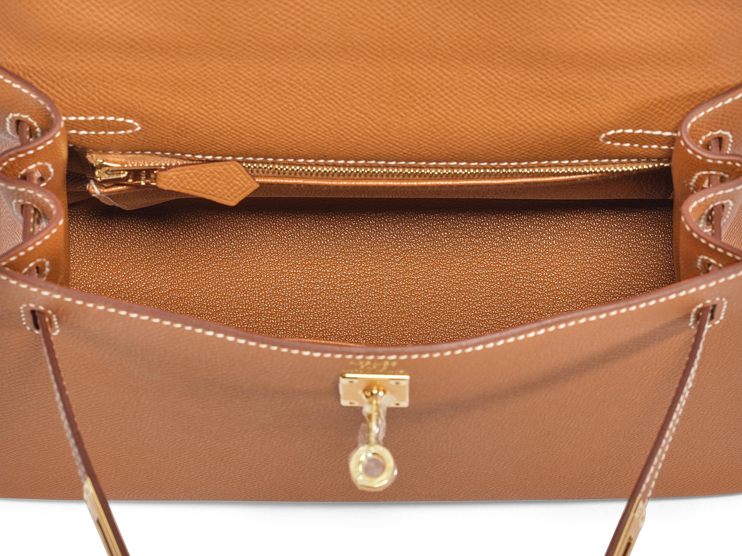 Hermès Kelly 25 Sellier Gold Epsom Gold Hardware 4