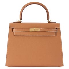 Hermès Kelly 25 Sellier Or Epsom Gold Hardware