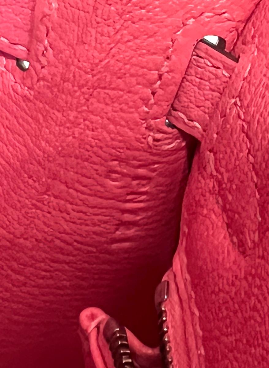 Hermes Kelly 25 Sellier Rose Lipstick Pink Chèvre Palladium Hardware 1
