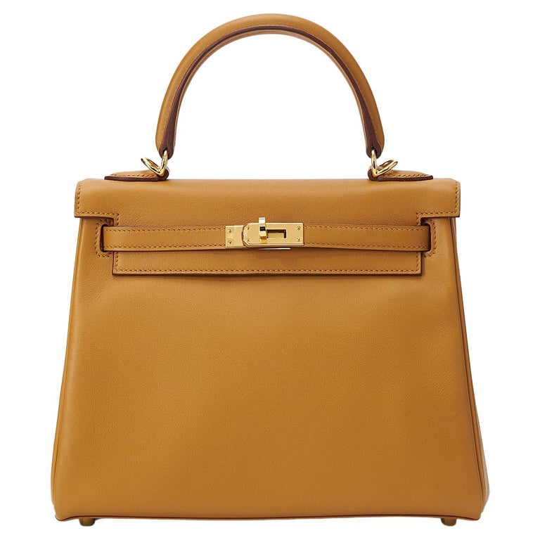 Hermès Kelly 25 Sesame Swift Gold Hardware