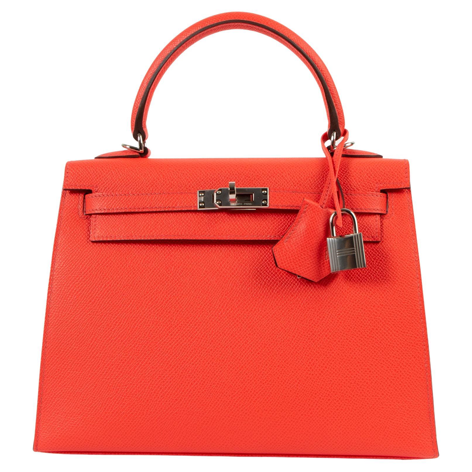 Hermès Kelly 25 Verso Rose Texas/Prune Epsom PHW