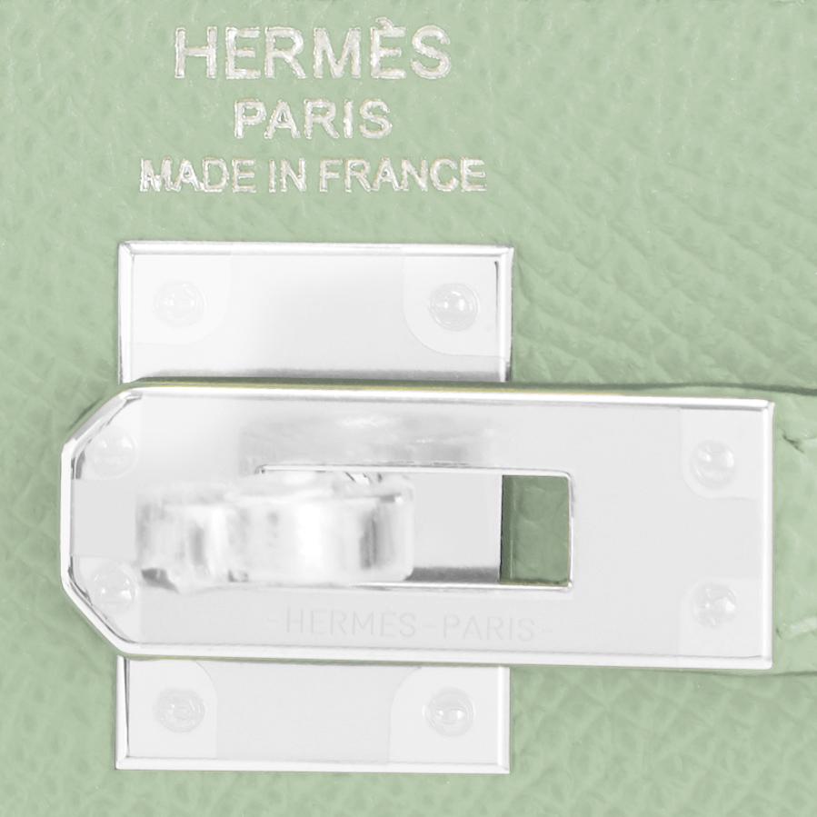 Hermes Kelly 25 Vert Fizz Sellier Epsom D'eau Shoulder Bag U Stamp, 2022 6