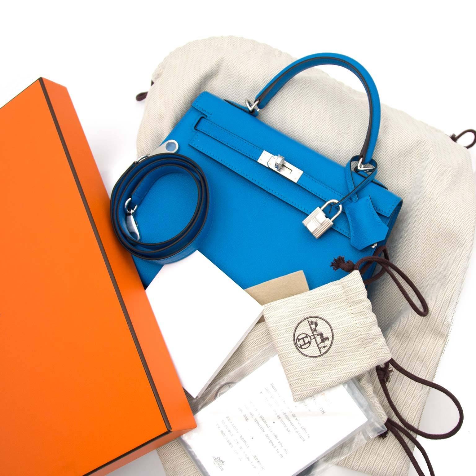 hermes kelly 25 blue zanzibar