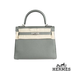 Hermés Kelly 25cm Gris Meyer Veau Togo PHW