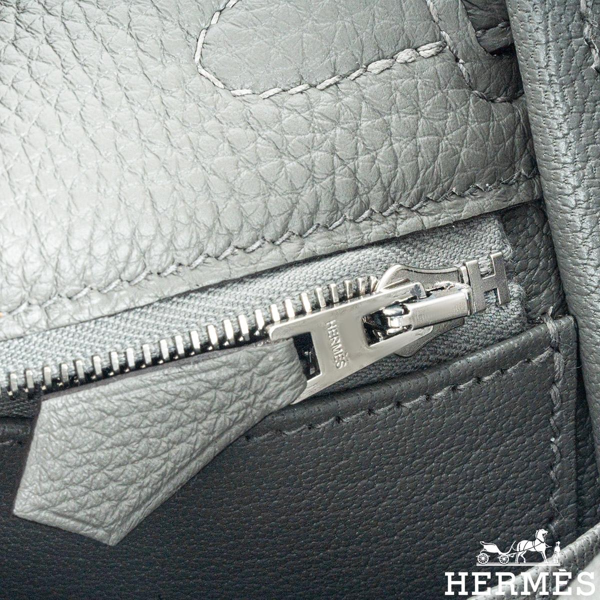 Hermés Kelly 25cm Gris Meyer Veau Togo PHW In New Condition In London, GB