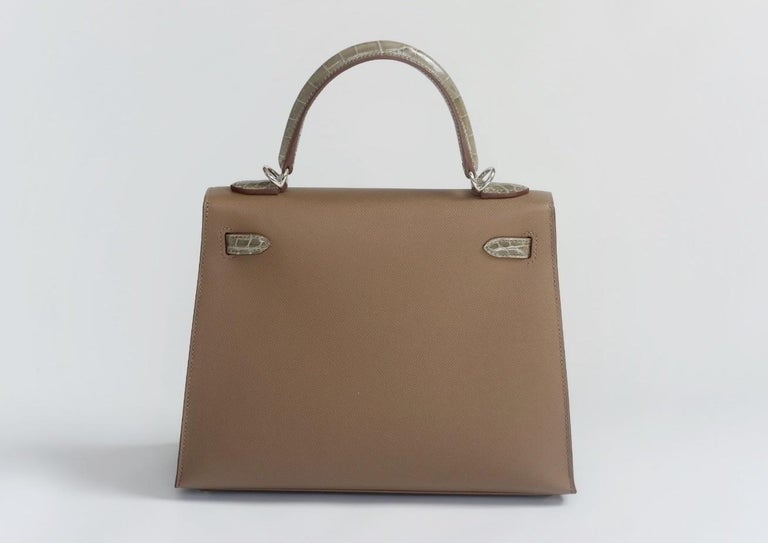 Hermes Kelly 25cm Gris Tourterelle Sellier For Sale at 1stDibs kelly bags