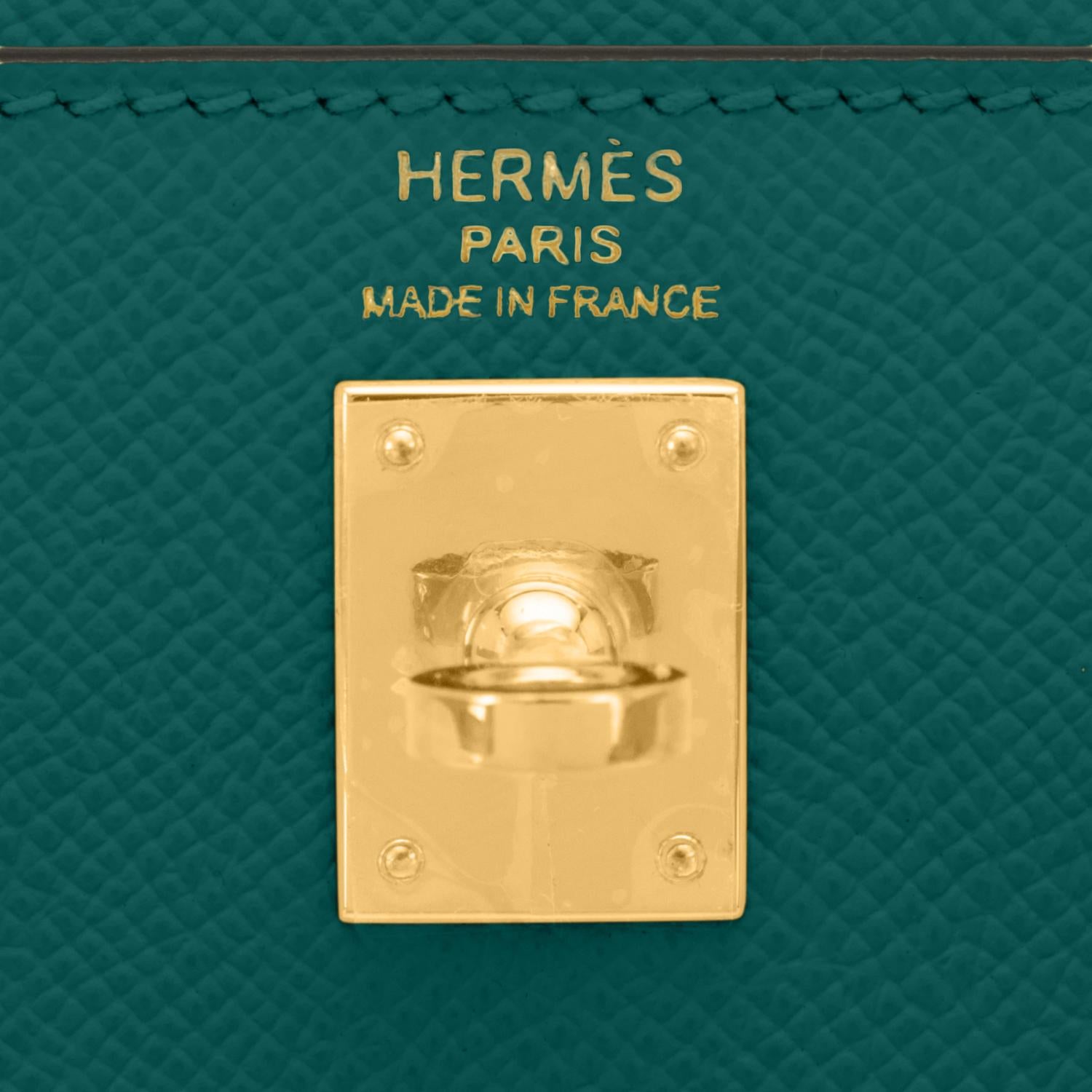 Hermes Kelly 25cm Malachite Jewel Green Epsom Sellier Bag Gold Y Stamp, 2020 3