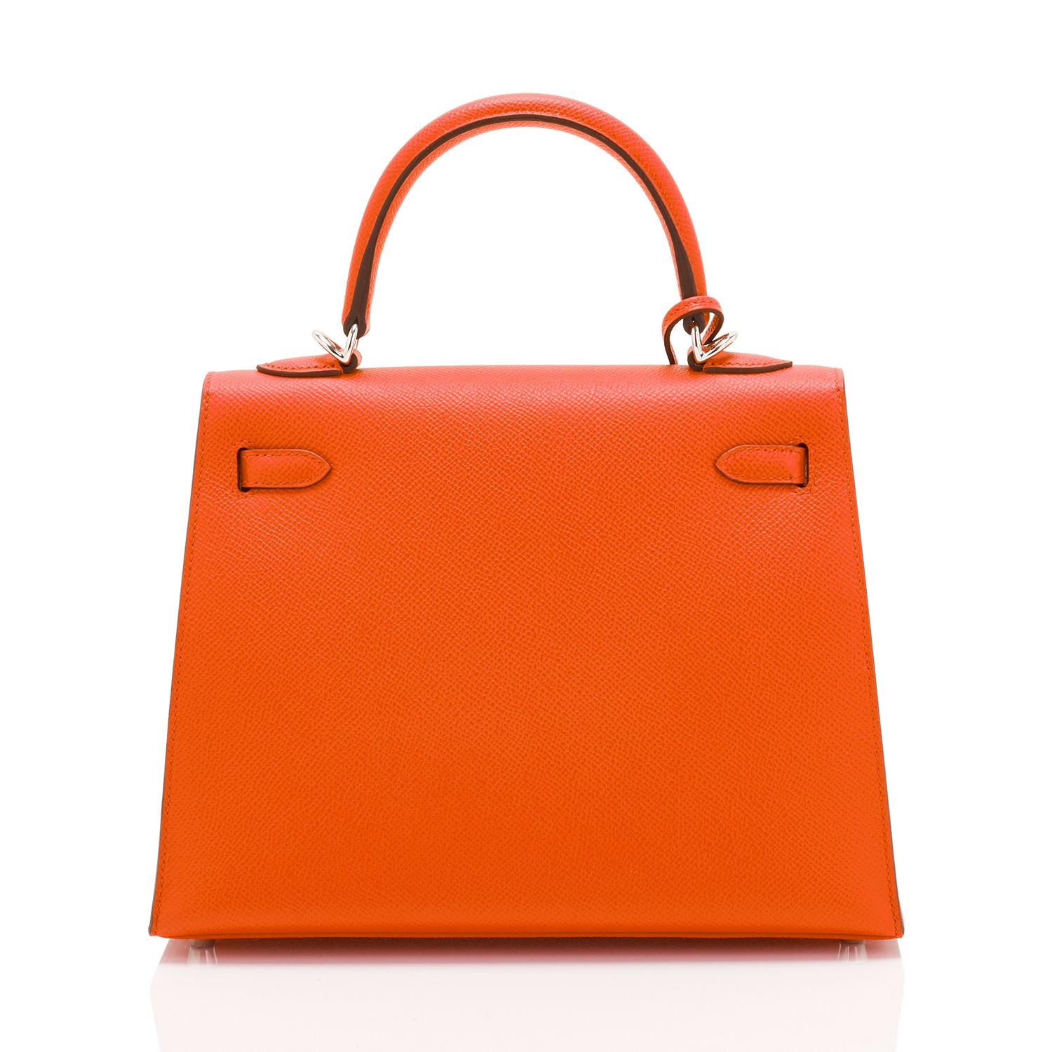 hermes kelly 25 orange