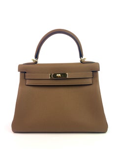 Hermes Kelly 28 Alezan Togo Gold Hardware 2018