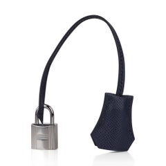 Hermes Kelly 28 Bag Blue Indigo Sellier Epsom Palladium Hardware New/Box