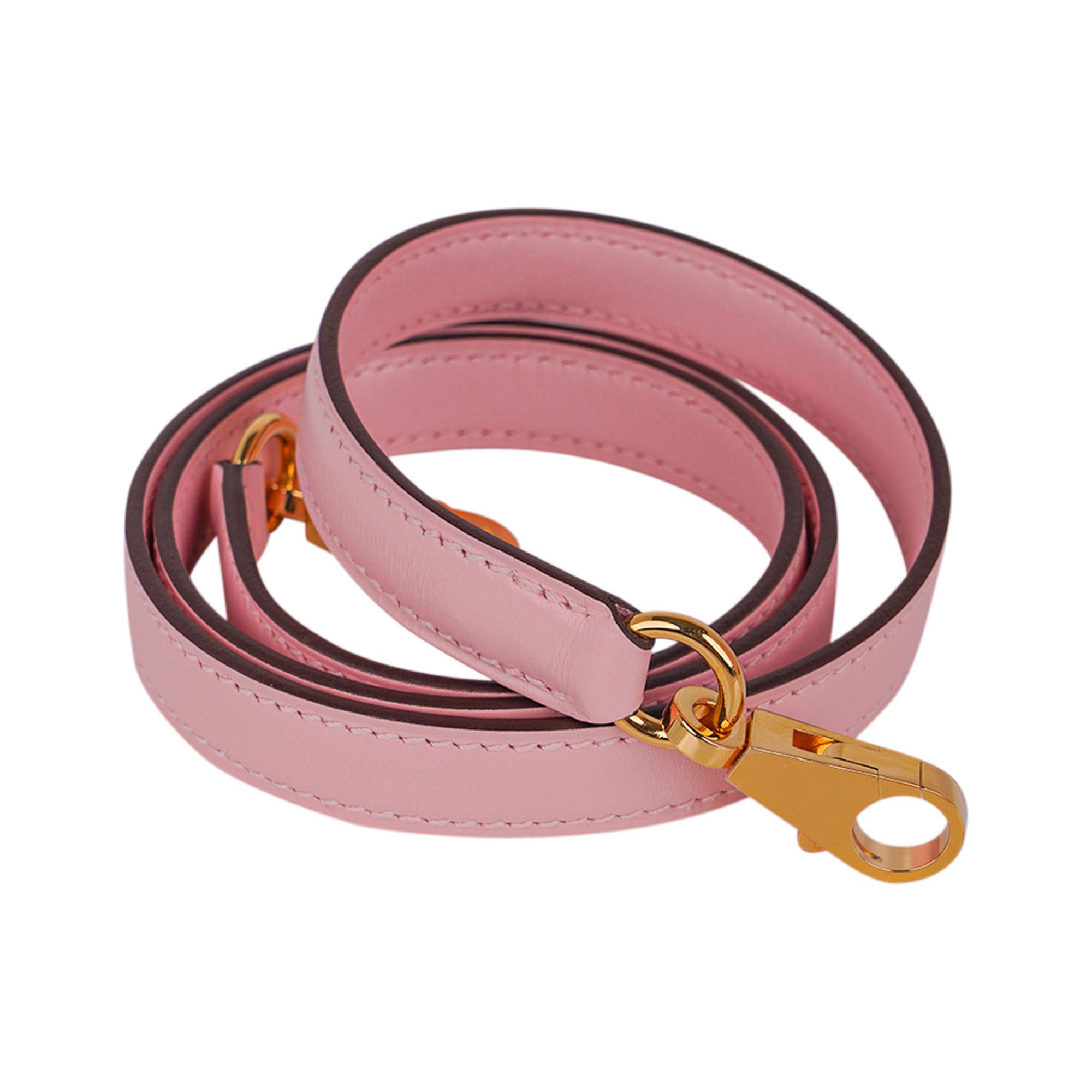 Hermes Kelly 28 Bag Rose Sakura Gold Hardware Swift Leather 3