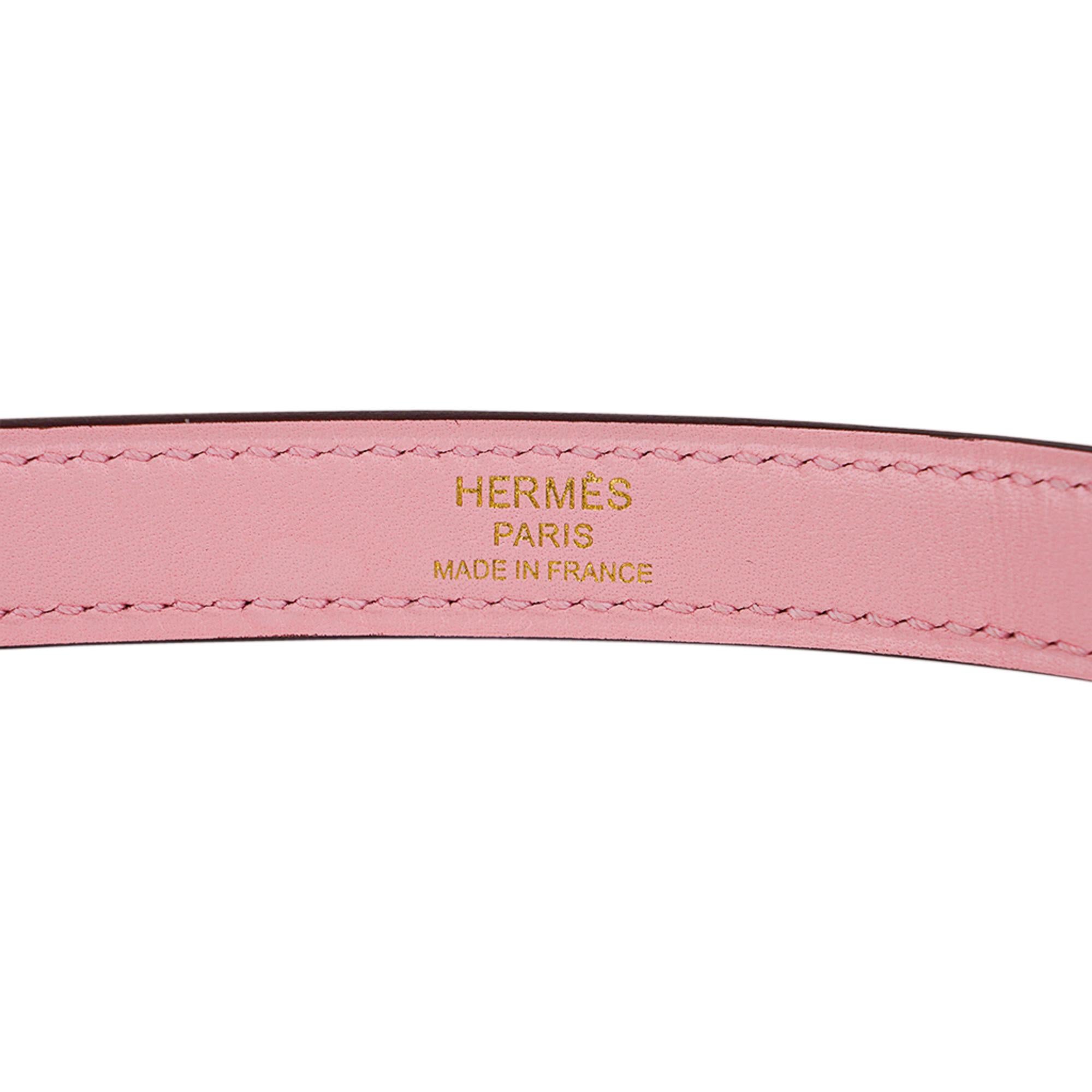 Hermes Kelly 28 Bag Rose Sakura Gold Hardware Swift Leather 5