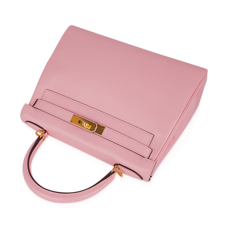 Hermes Kelly 28 Bag Rose Sakura Gold Hardware Swift Leather For Sale at ...