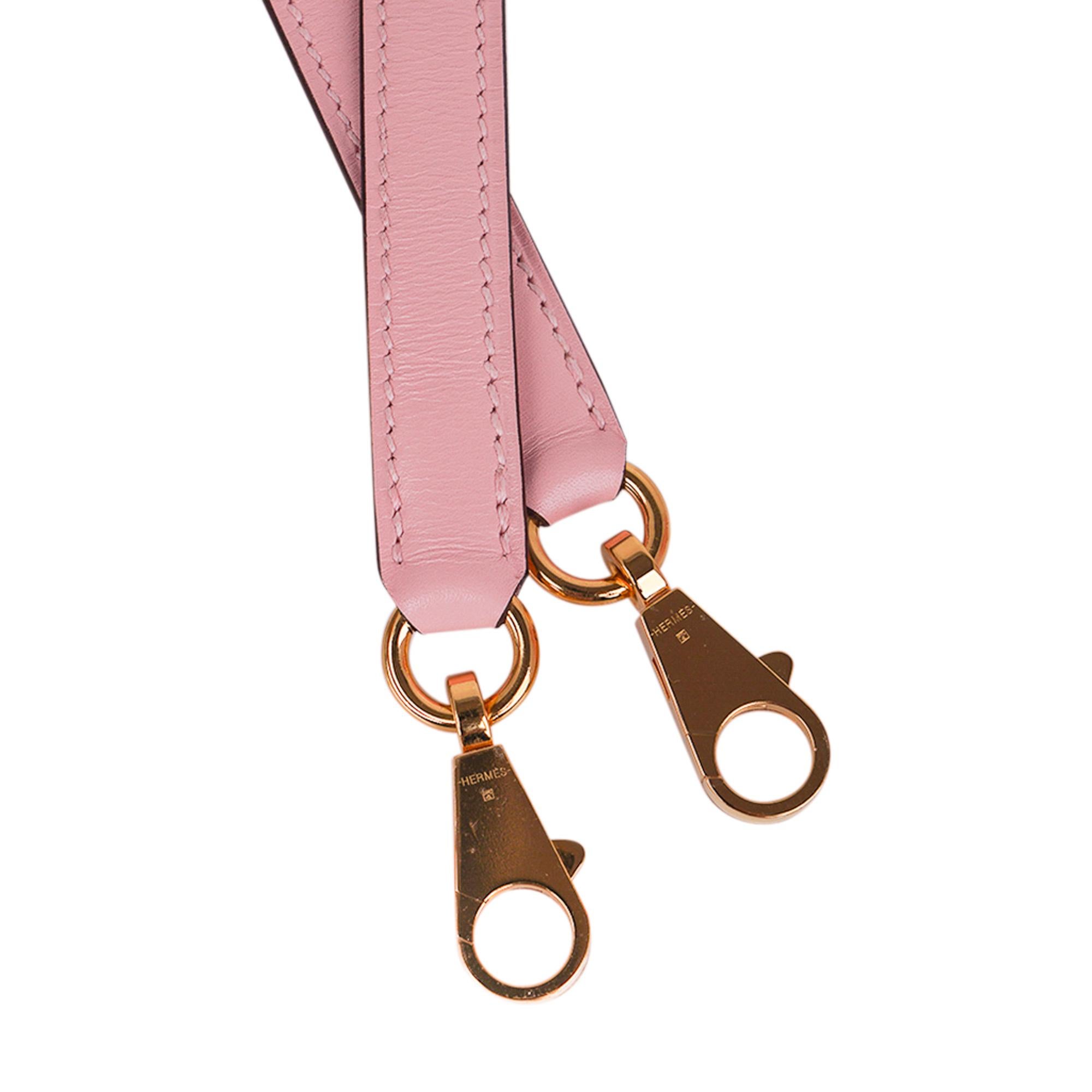 Hermes Kelly 28 Bag Rose Sakura Gold Hardware Swift Leather 1