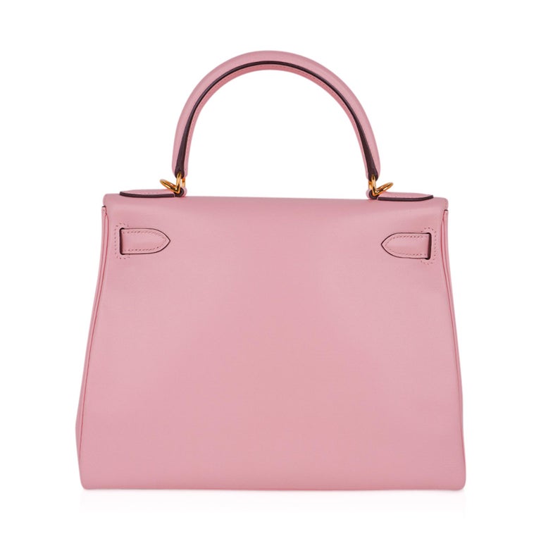 Hermes Kelly 28 Bag Rose Sakura Gold Hardware Swift Leather For Sale at ...
