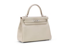 Hermès Kelly 28 Beton Togo Palladium Hardware