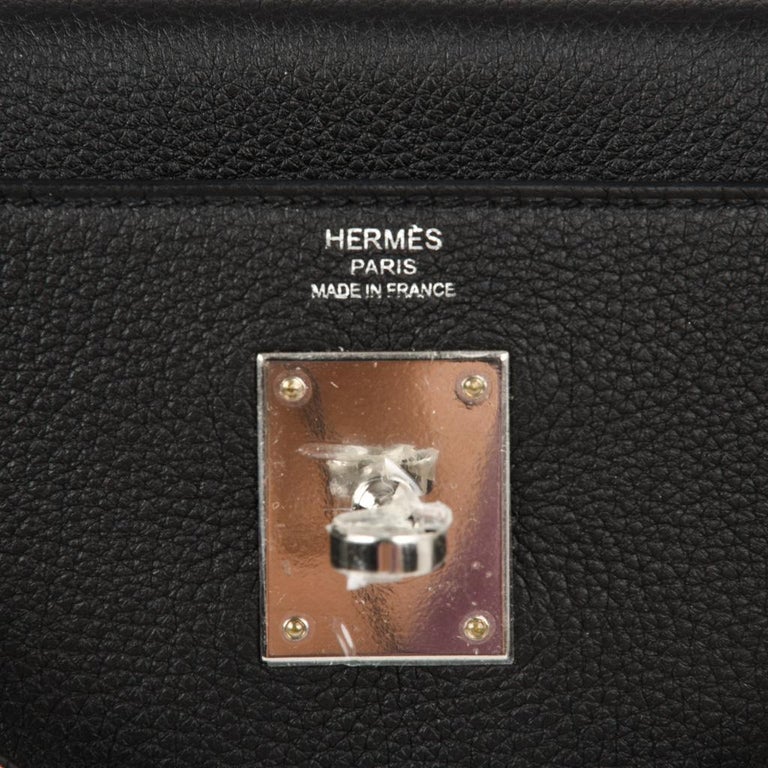 Hermès Kelly 28 Retourne Lime Evercolor leather Palladium Hardware