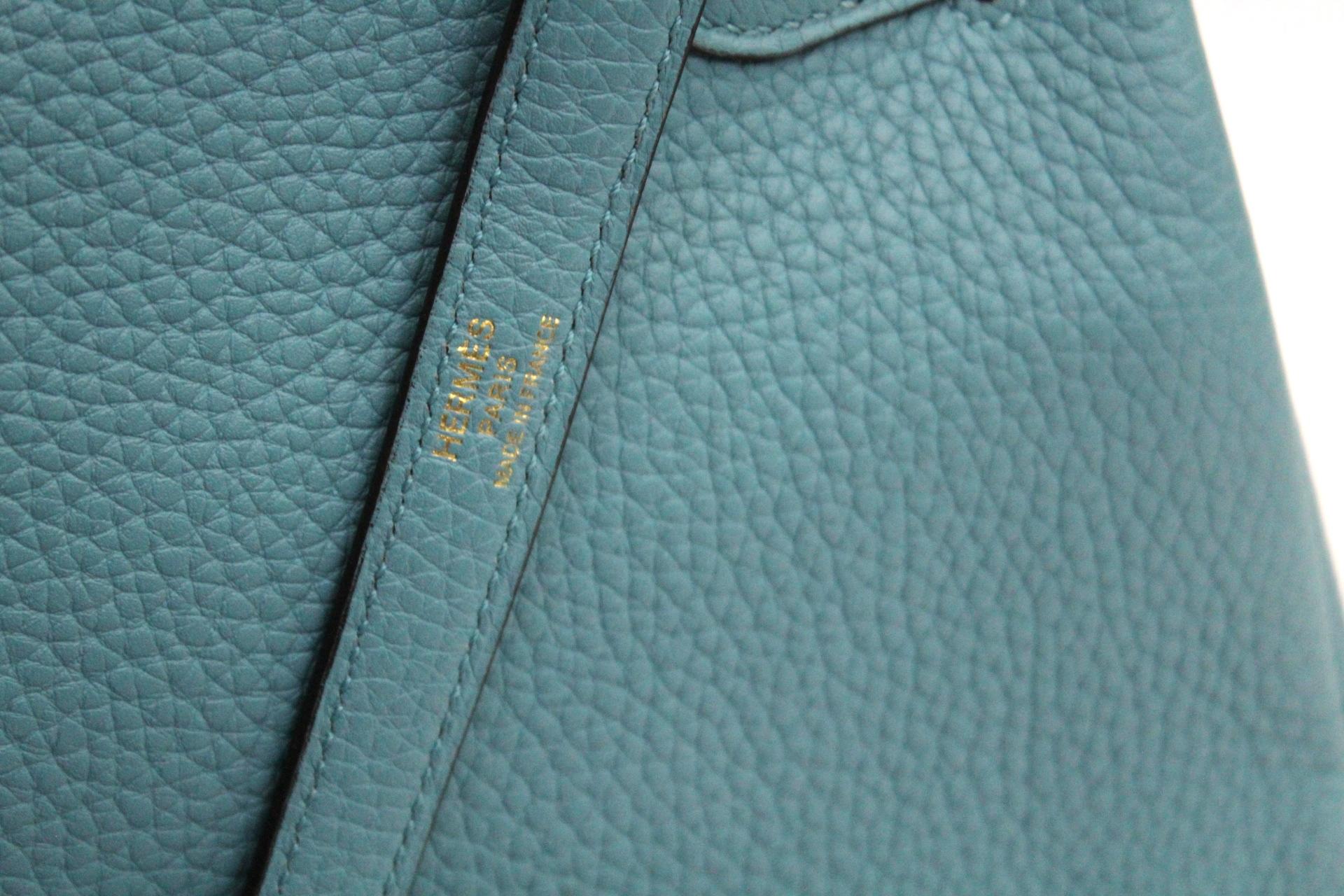 Hermès Kelly 28 Blue Atoll Togo Leather 1
