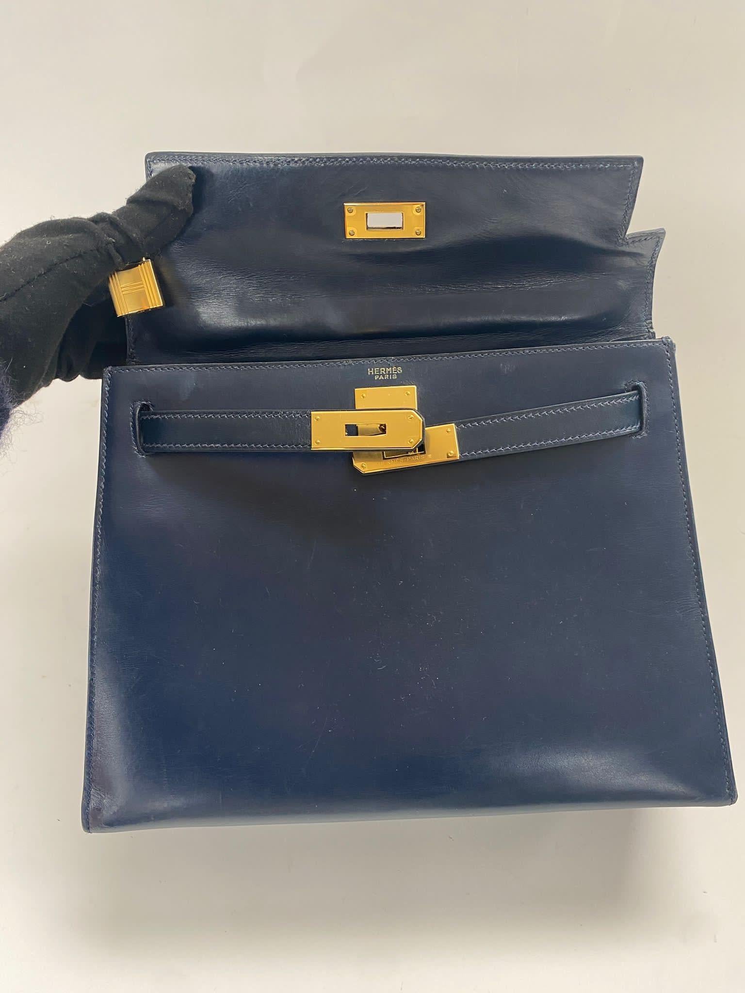 Hermes Kelly 28 box leather  9