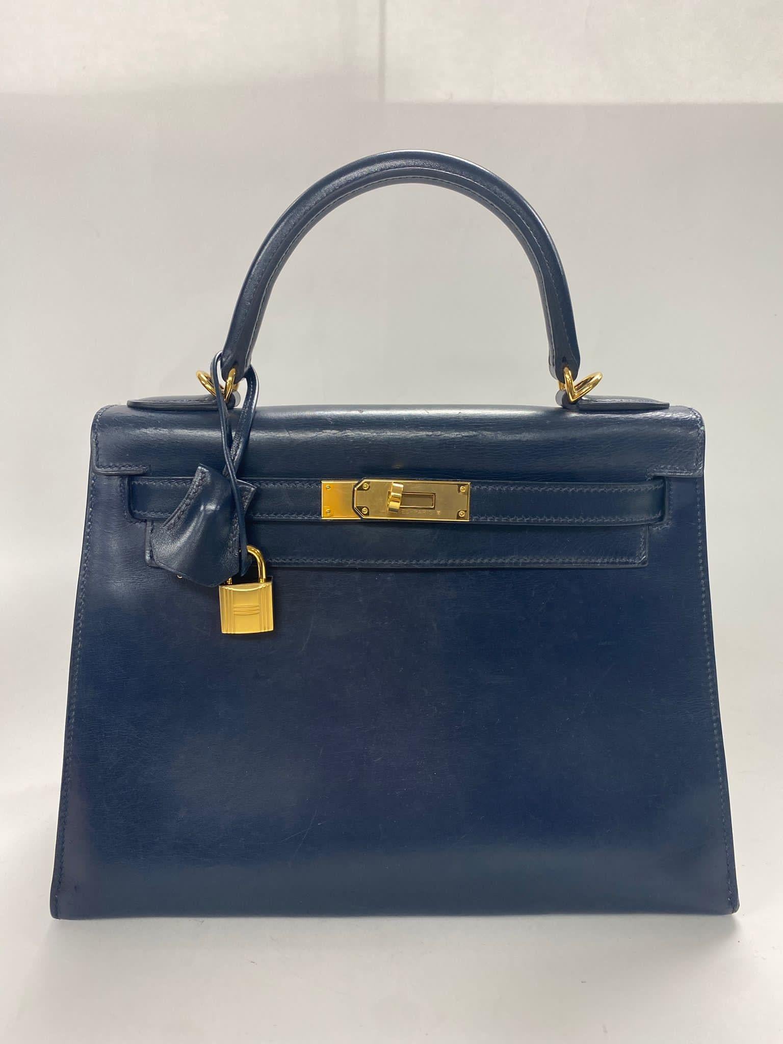 Hermes Kelly 28 box leather  2